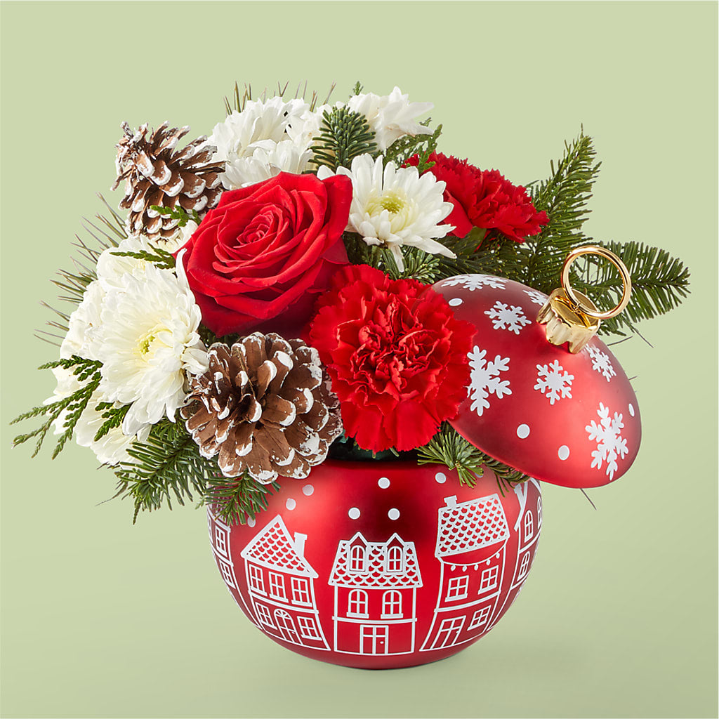 Christmas Village Ornament – Brown Pleasance Florists Inc, Lakewood OH