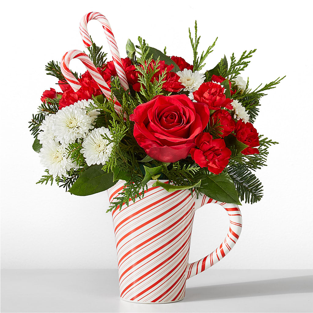 Peppermint Swirl Mug – Brown Pleasance Florists Inc, Lakewood OH