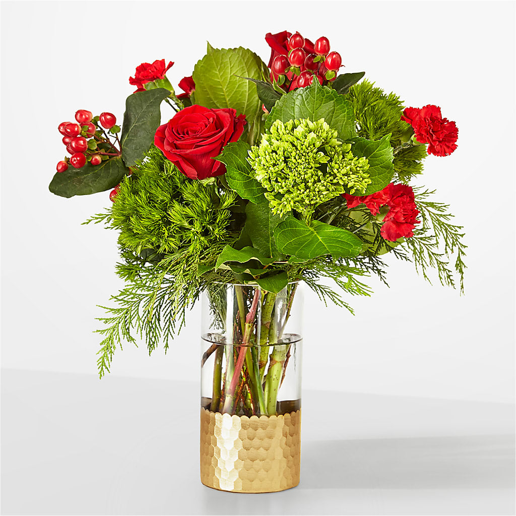 Plaid Throw Bouquet – Brown Pleasance Florists Inc, Lakewood OH