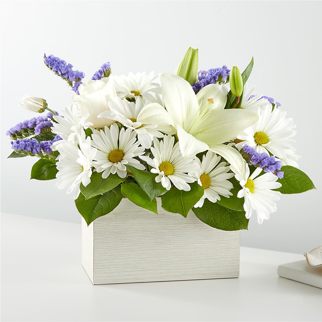 Beyond Blue Box Bouquet – Brown Pleasance Florists Inc, Lakewood OH