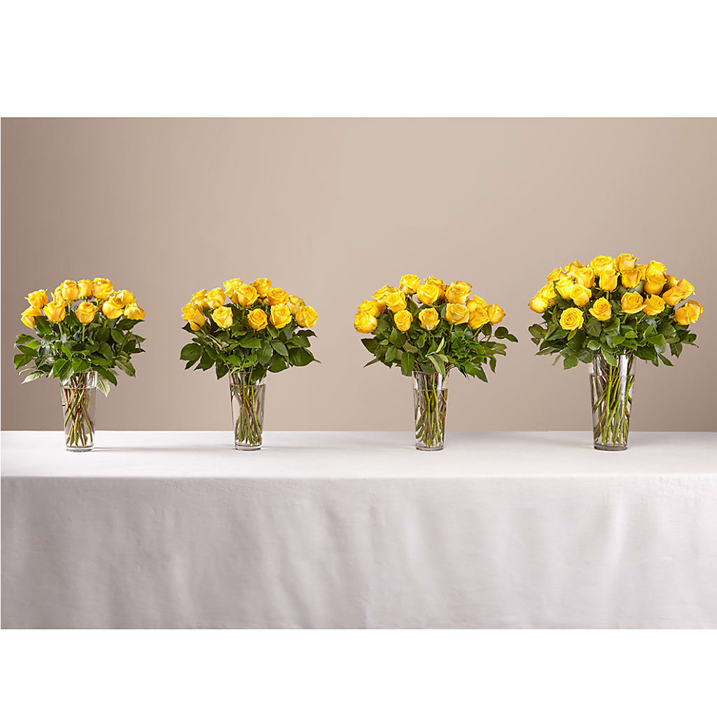 Long Stem Yellow Rose Bouquet – Brown Pleasance Florists Inc, Lakewood OH
