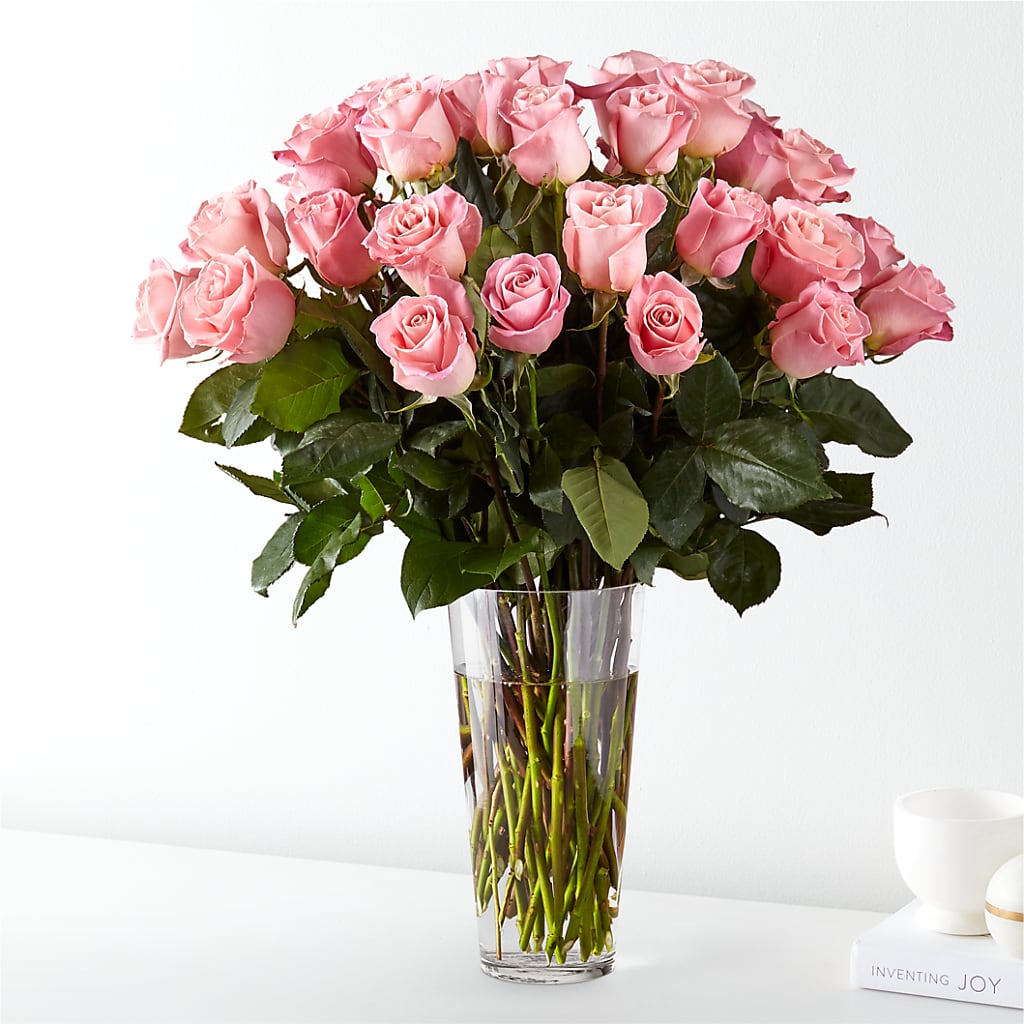 Long Stem Pink Rose Bouquet – Brown Pleasance Florists Inc, Lakewood OH