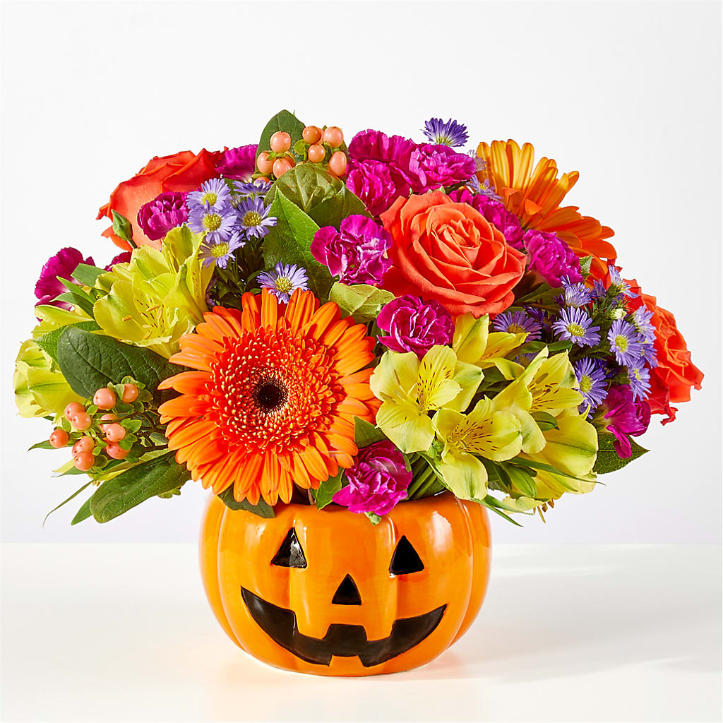 Tricks & Treats Pumpkin – Brown Pleasance Florists Inc, Lakewood OH