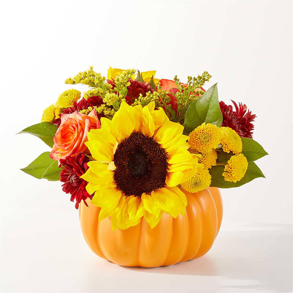 Golden Gourd Pumpkin Bouquet – Brown Pleasance Florists Inc, Lakewood OH