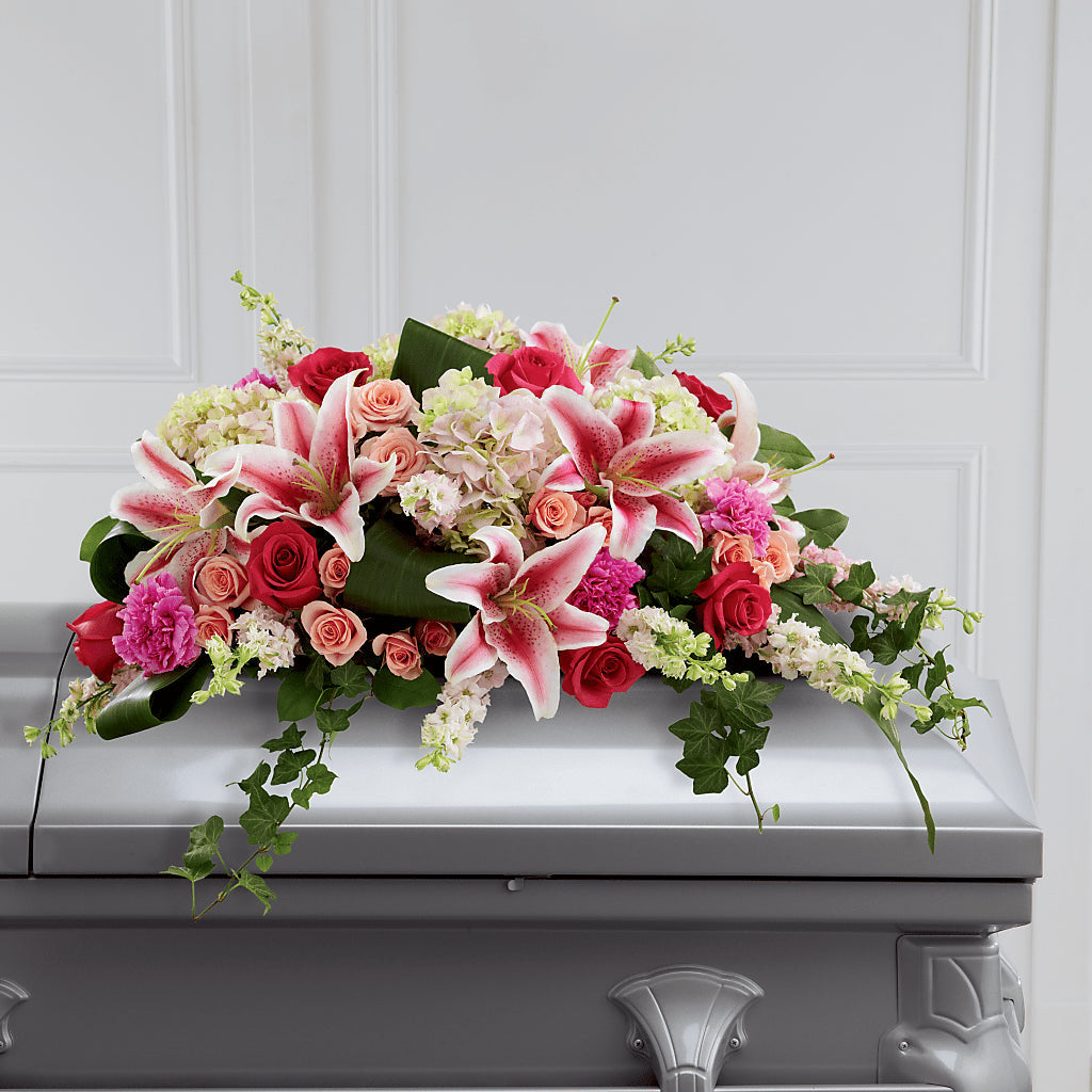 Splendid Grace Casket Spray – Brown Pleasance Florists Inc, Lakewood OH