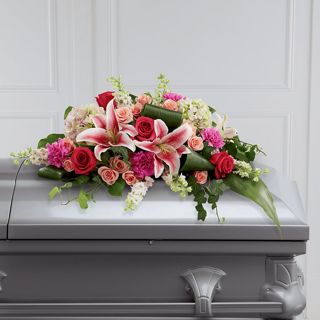 Splendid Grace Casket Spray – Brown Pleasance Florists Inc, Lakewood OH