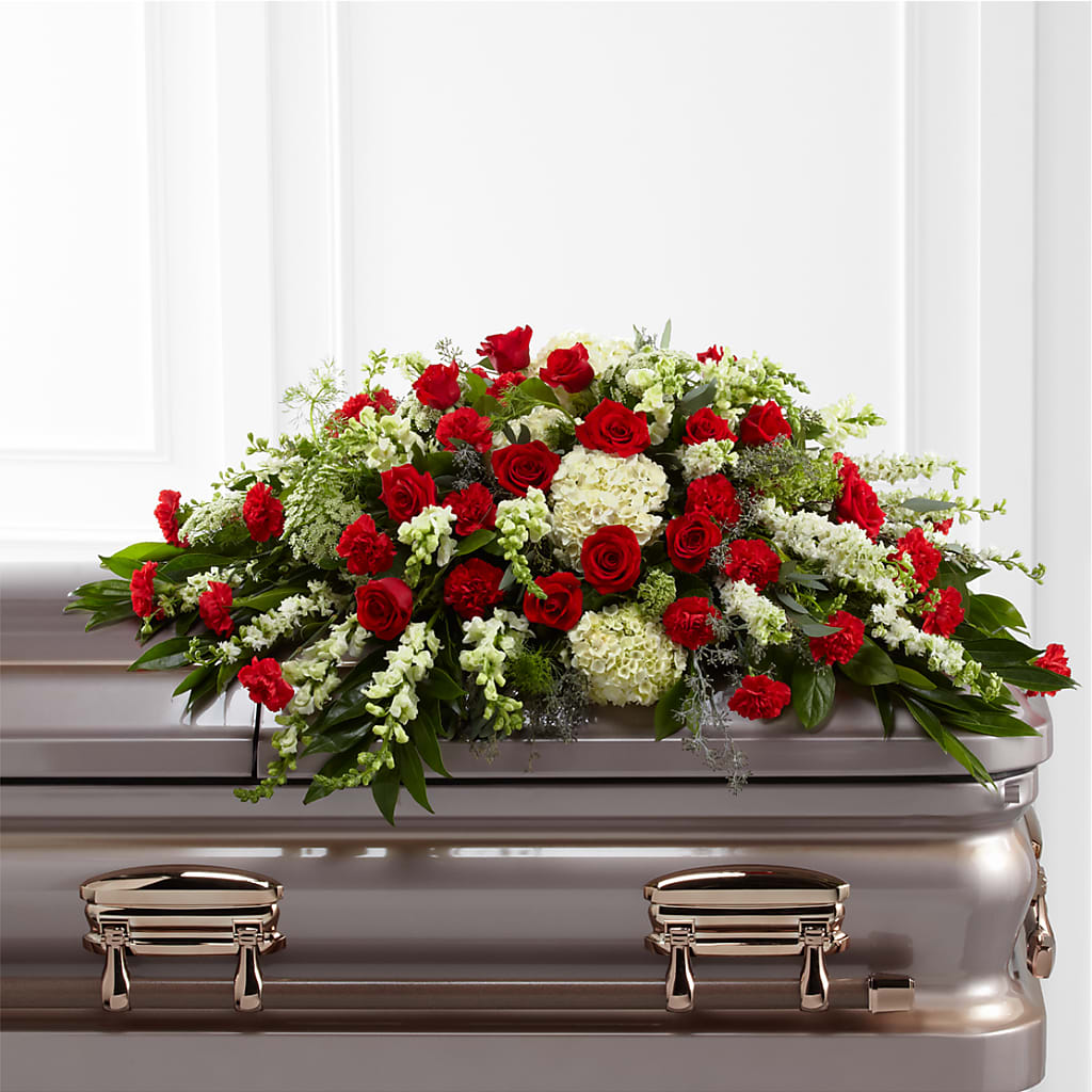 Sincerity Casket Spray – Brown Pleasance Florists Inc, Lakewood OH