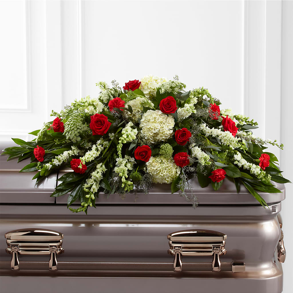 Sincerity Casket Spray – Brown Pleasance Florists Inc, Lakewood OH