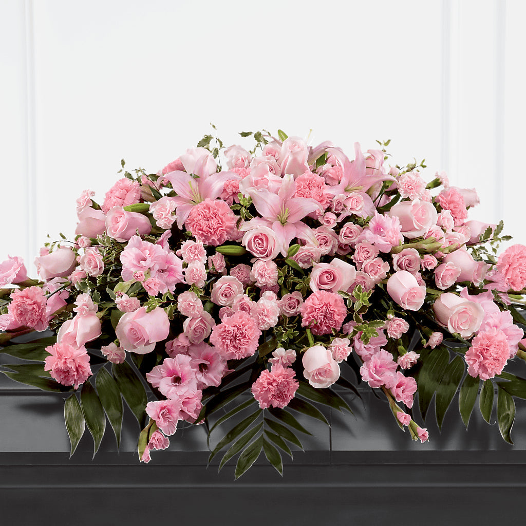 Garden of Comfort Casket Spray (Standard) – Brown Pleasance Florists Inc, Lakewood OH
