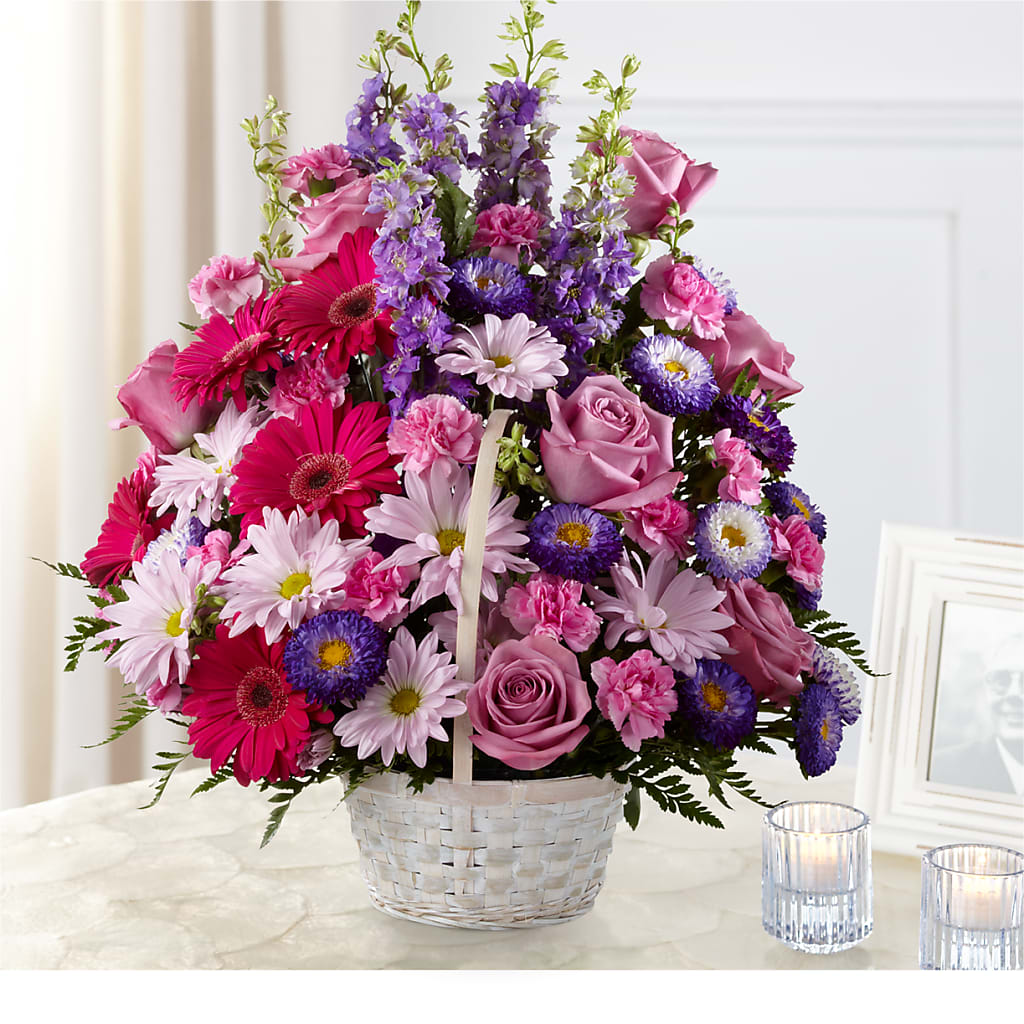 Pastel Peace Basket – Brown Pleasance Florists Inc, Lakewood OH