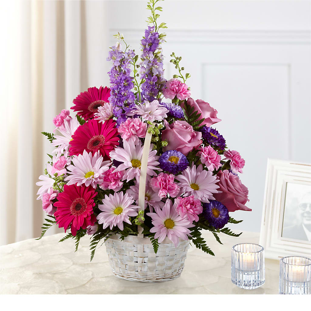 Pastel Peace Basket – Brown Pleasance Florists Inc, Lakewood OH