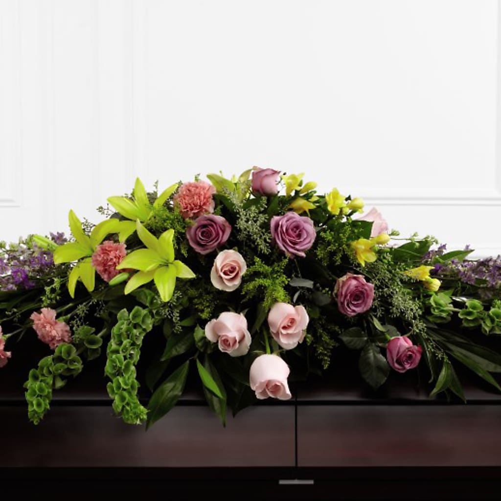 Forever Beloved Casket Spray – Brown Pleasance Florists Inc, Lakewood OH