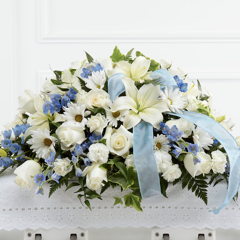 Tender Treasure Casket Spray – Brown Pleasance Florists Inc, Lakewood OH