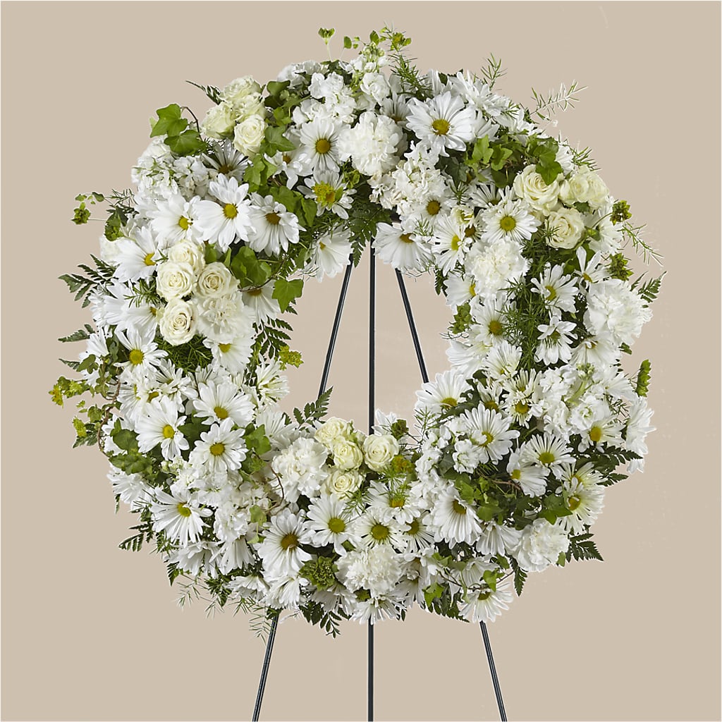 Faithful Wishes Wreath – Brown Pleasance Florists Inc, Lakewood OH
