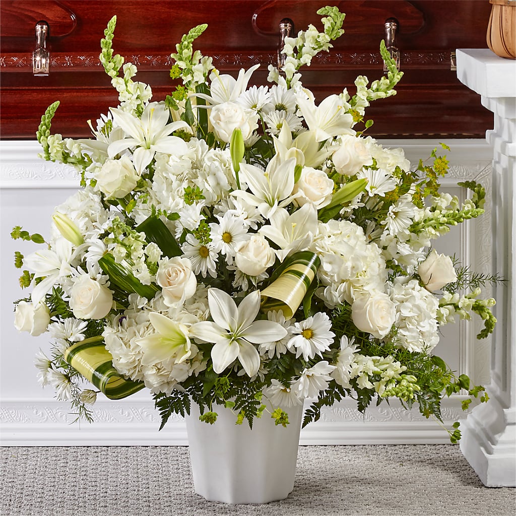 Thoughts of Tranquility Floor Basket – Brown Pleasance Florists Inc, Lakewood OH