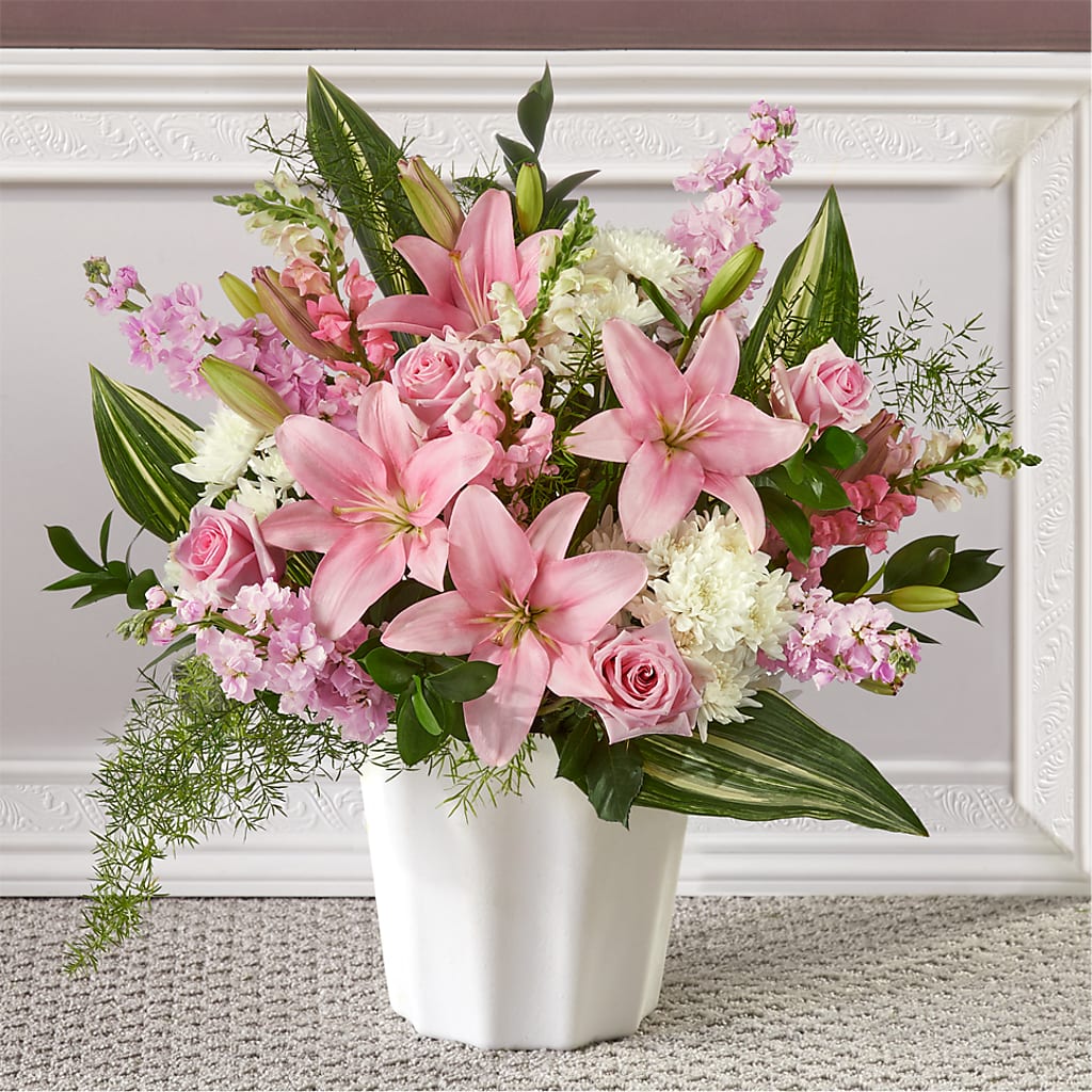 Simply Serene Floor Basket – Brown Pleasance Florists Inc, Lakewood OH