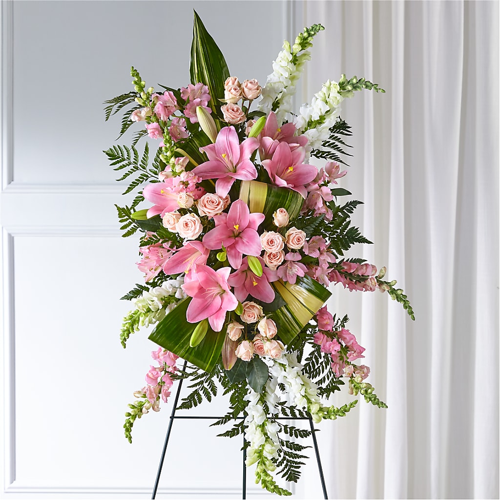 Elegant Embrace Standing Spray – Brown Pleasance Florists Inc, Lakewood OH