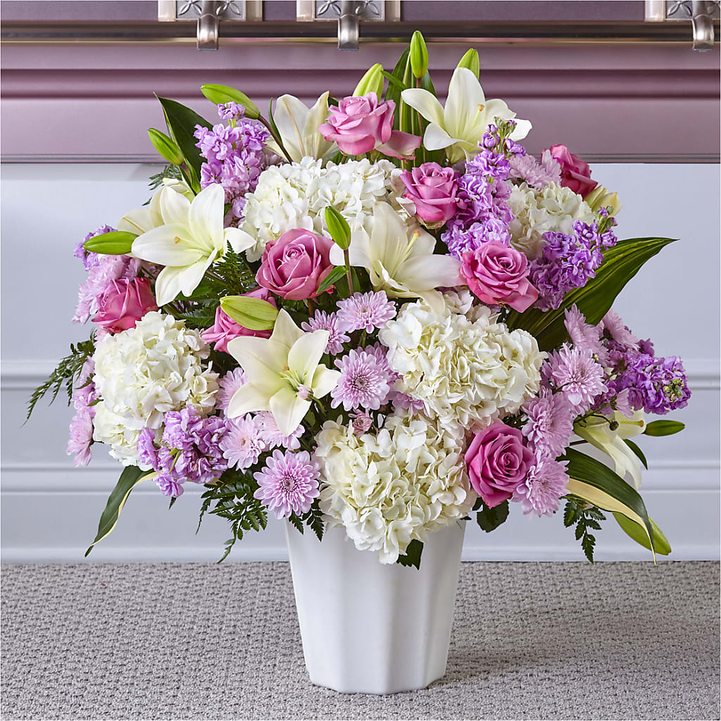Heaven Sent Floor Basket – Brown Pleasance Florists Inc, Lakewood OH