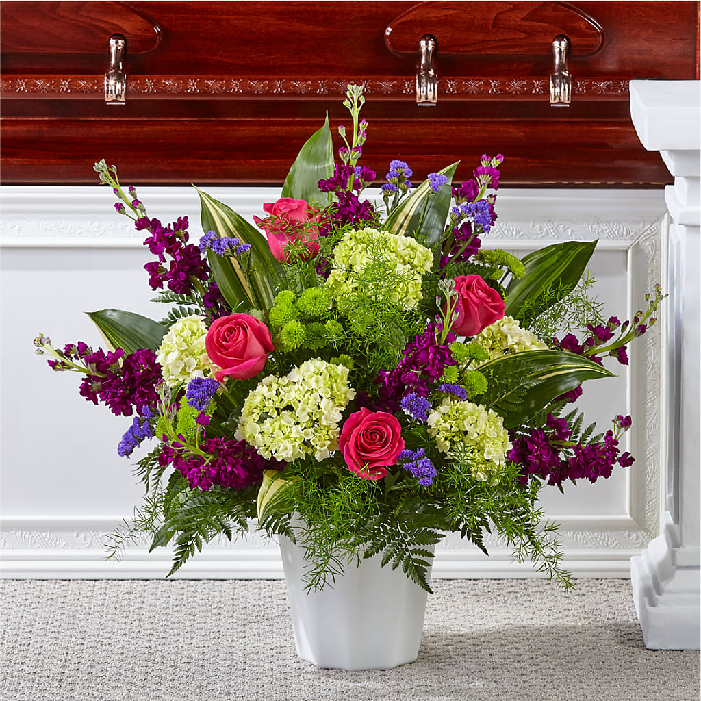 Beautiful Horizons Floor Basket – Brown Pleasance Florists Inc, Lakewood OH