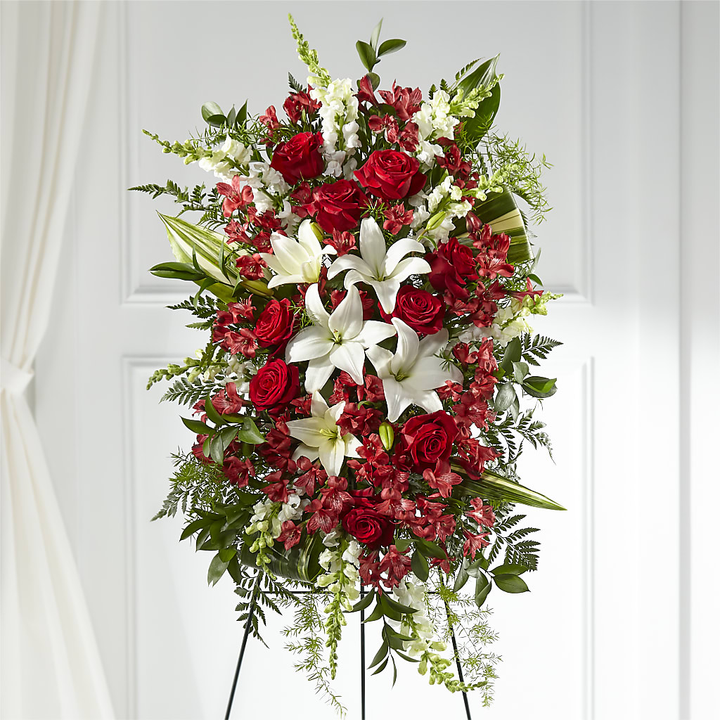 Everlasting Memory Standing Spray – Brown Pleasance Florists Inc, Lakewood OH