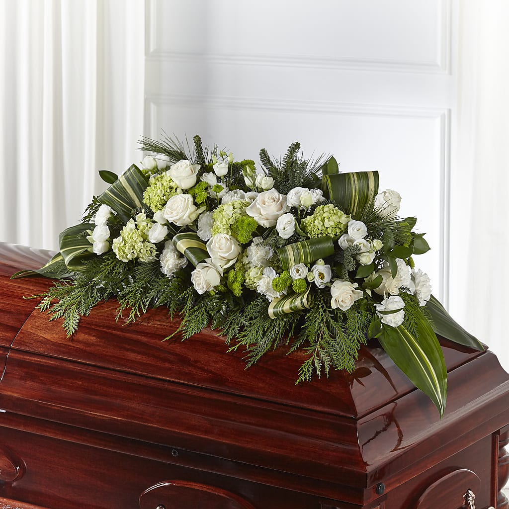 Hopeful Gesture Casket Spray – Brown Pleasance Florists Inc, Lakewood OH