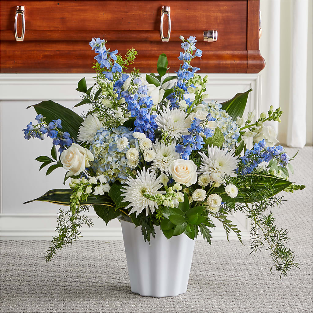 Everlasting Memories Floor Basket – Brown Pleasance Florists Inc, Lakewood OH