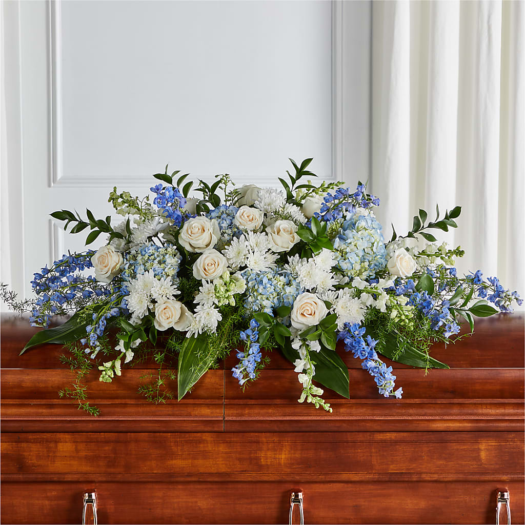 Timeless Essence Casket Spray – Brown Pleasance Florists Inc, Lakewood OH