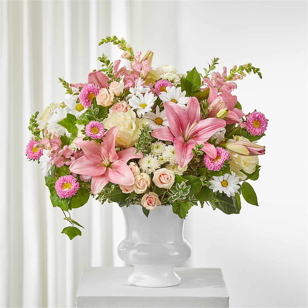 Empathetic Blooms Urn Arrangement – Brown Pleasance Florists Inc, Lakewood OH