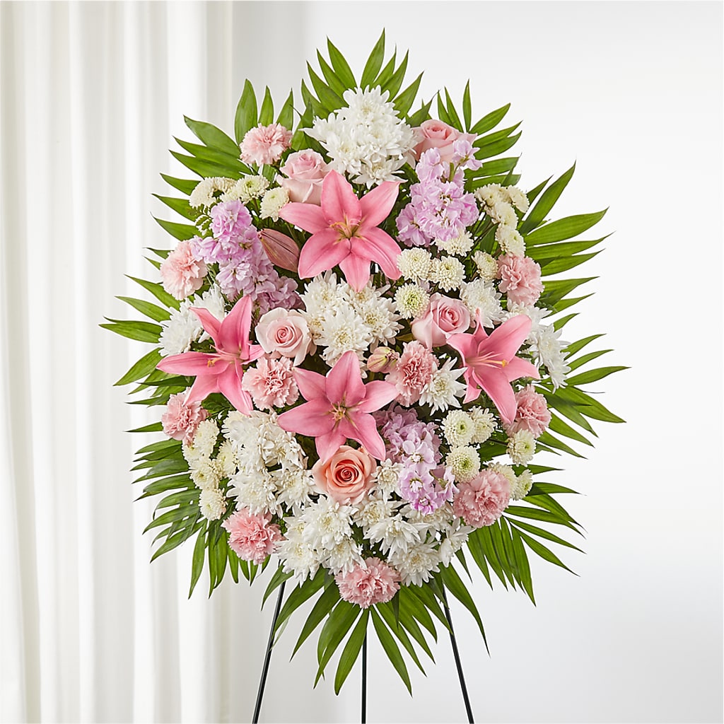 Offering Solace Standing Spray – Brown Pleasance Florists Inc, Lakewood OH