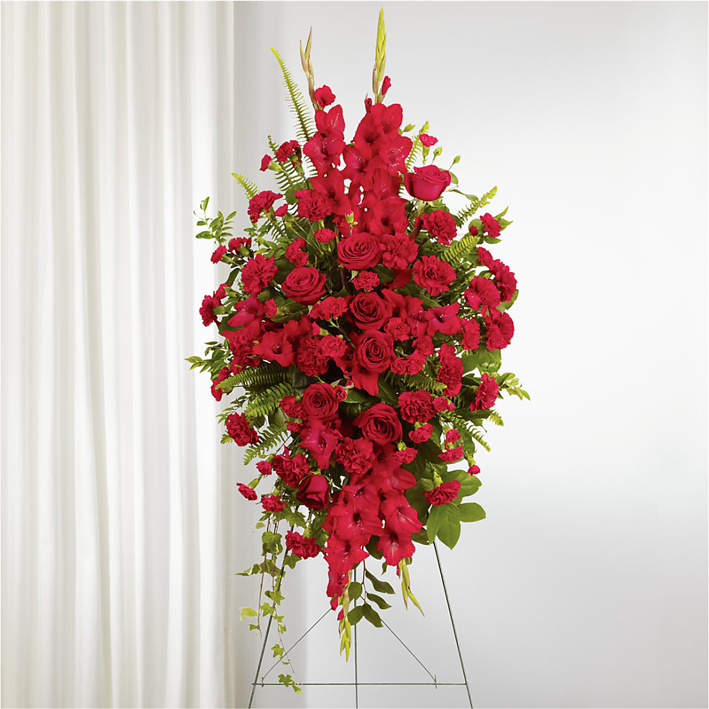 From the Heart Standing Spray – Brown Pleasance Florists Inc, Lakewood OH