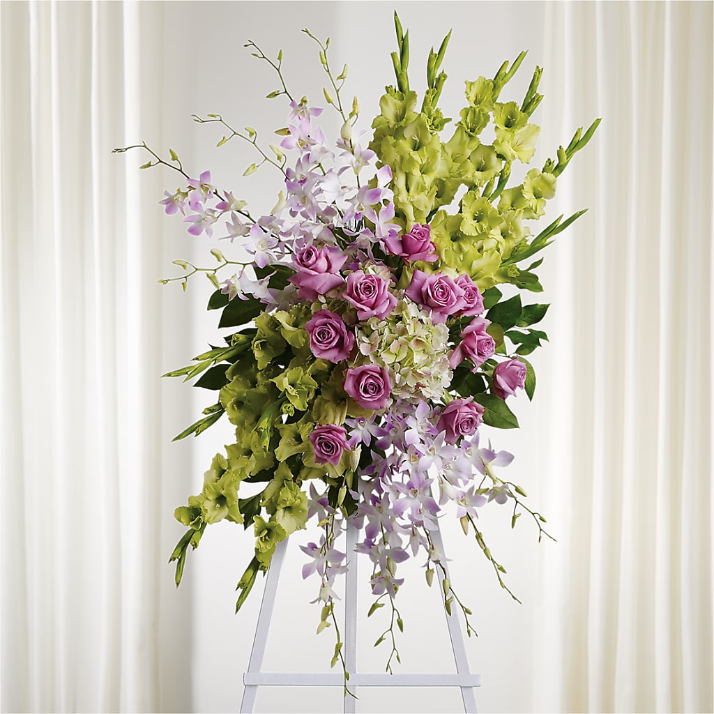 Lasting Legacy Standing Spray – Brown Pleasance Florists Inc, Lakewood OH