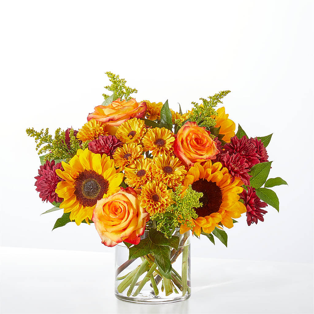 Flannel Scarf Bouquet – Brown Pleasance Florists Inc, Lakewood OH