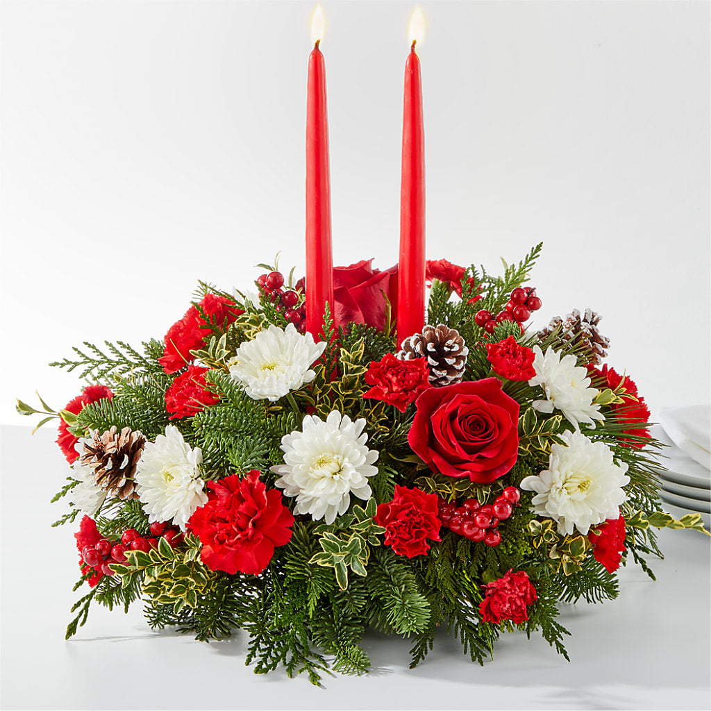 Holiday Soiree Centerpiece – Brown Pleasance Florists Inc, Lakewood OH