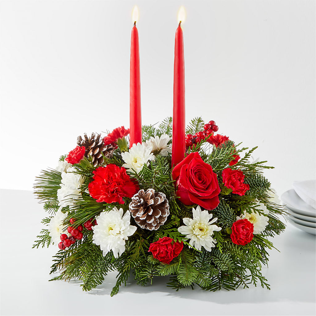 Holiday Soiree Centerpiece – Brown Pleasance Florists Inc, Lakewood OH