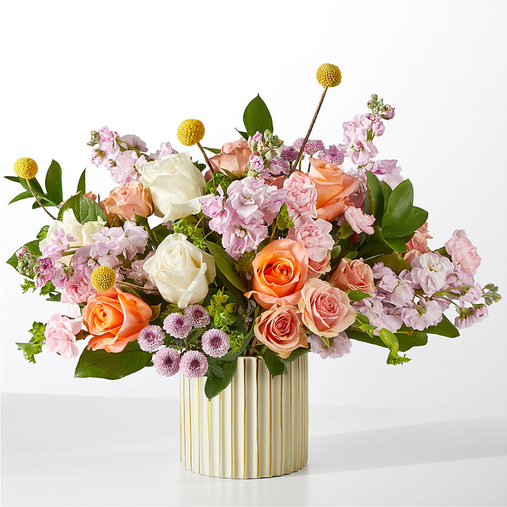French Market Bouquet with Ivory Vase – Brown Pleasance Florists Inc, Lakewood OH