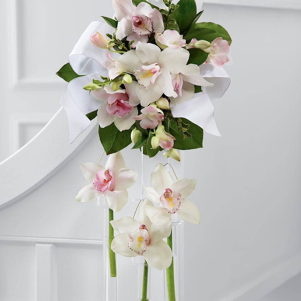 Perfect Entrance Pew Arrangement – Brown Pleasance Florists Inc, Lakewood OH