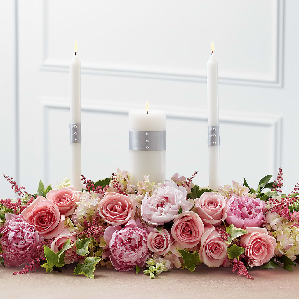 Worldwide Romance Unity Candle Arrangement – Brown Pleasance Florists Inc, Lakewood OH