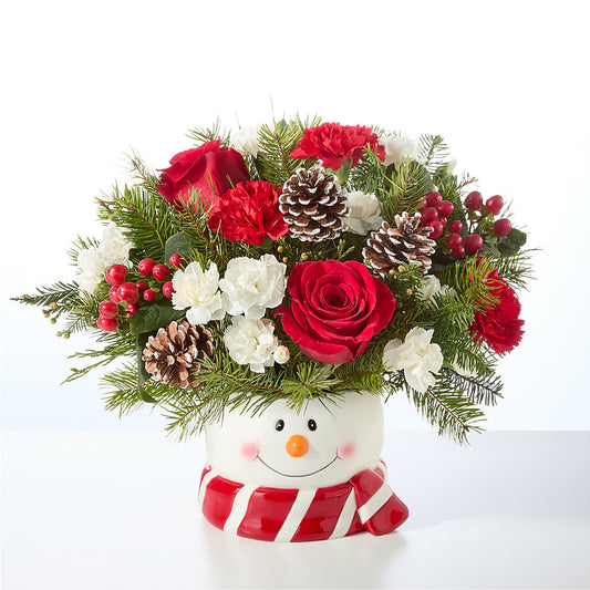 Jolly Snowman Bouquet –  Brown Pleasance Florists Inc, Lakewood OH