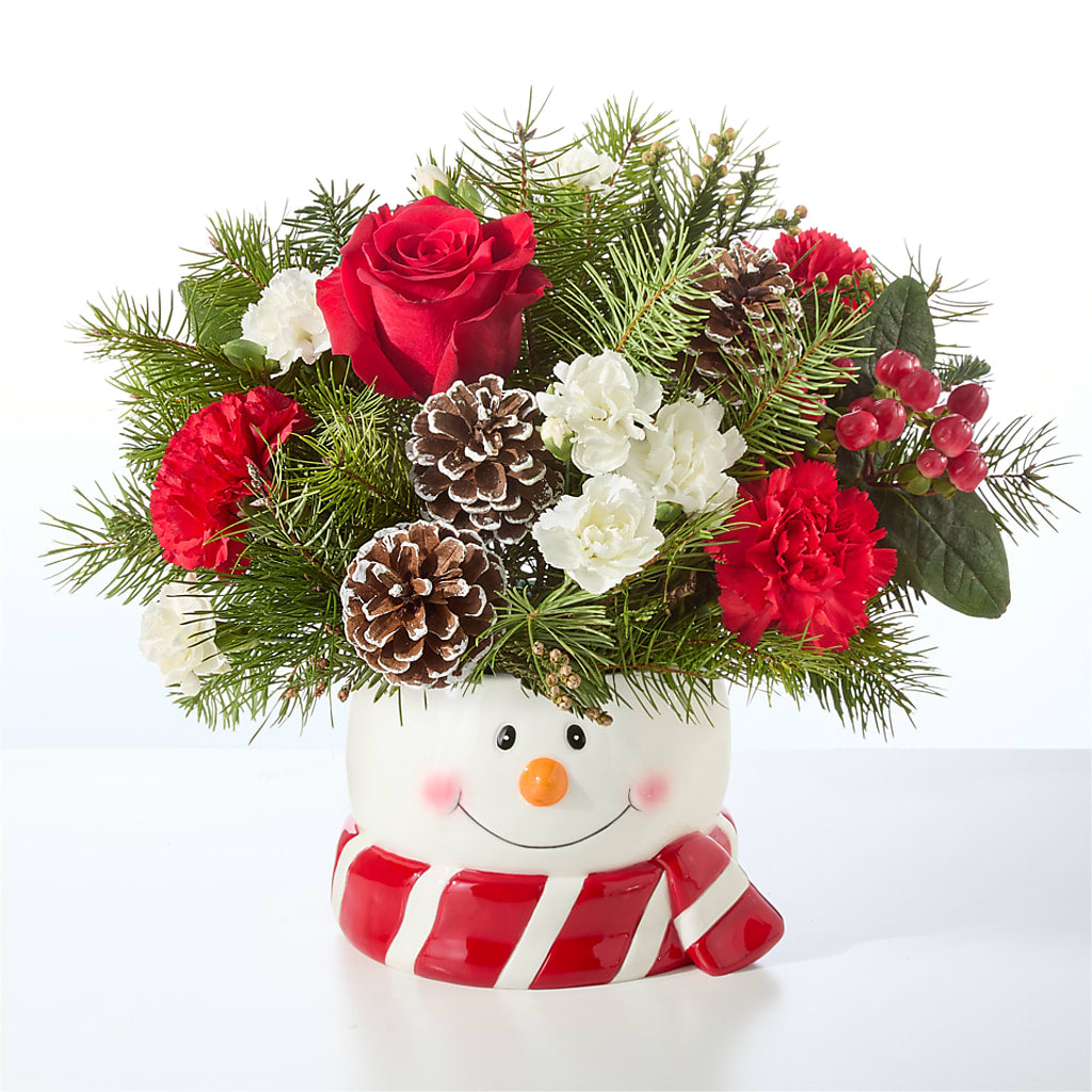 Jolly Snowman Bouquet –  Brown Pleasance Florists Inc, Lakewood OH