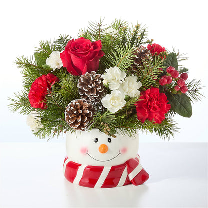 Jolly Snowman Bouquet –  Brown Pleasance Florists Inc, Lakewood OH