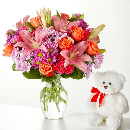 One and Only Bouquet and Bear Bundle –  Brown Pleasance Florists Inc, Lakewood OH