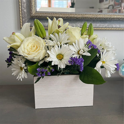 Beyond Blue Box Bouquet –  Brown Pleasance Florists Inc, Lakewood OH