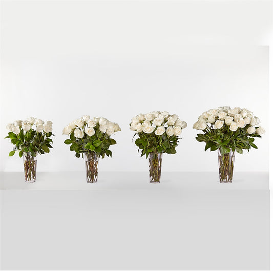 Long Stem White Rose Bouquet –  Brown Pleasance Florists Inc, Lakewood OH