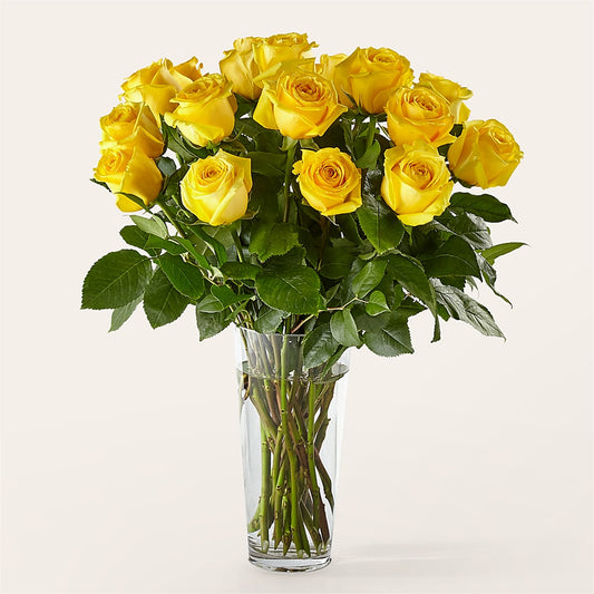 Long Stem Yellow Rose Bouquet –  Brown Pleasance Florists Inc, Lakewood OH