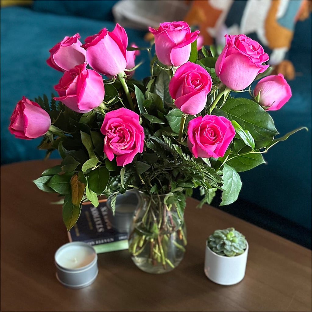 Long Stem Pink Rose Bouquet –  Brown Pleasance Florists Inc, Lakewood OH