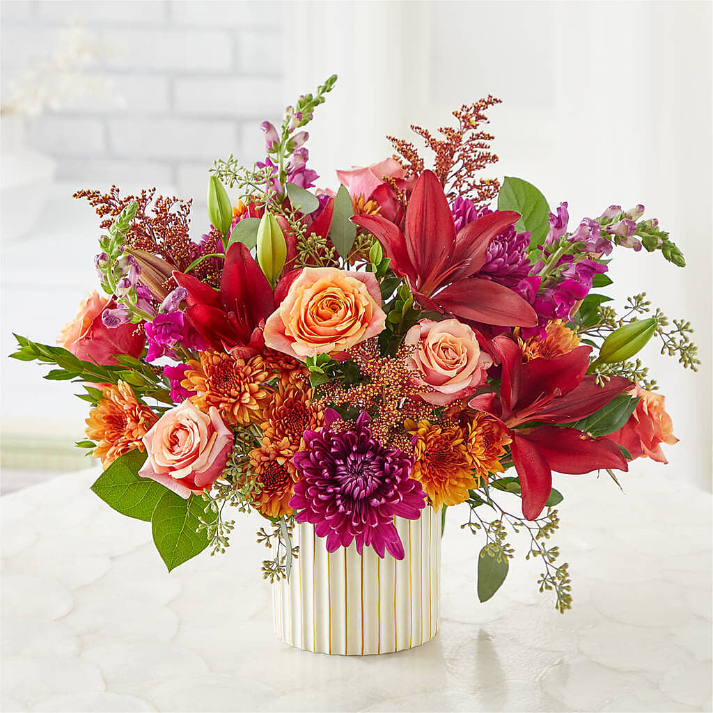 Burgundy Landscape Bouquet –  Brown Pleasance Florists Inc, Lakewood OH