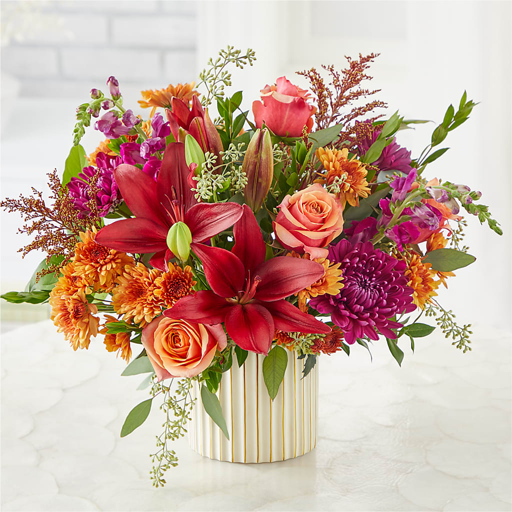 Burgundy Landscape Bouquet –  Brown Pleasance Florists Inc, Lakewood OH