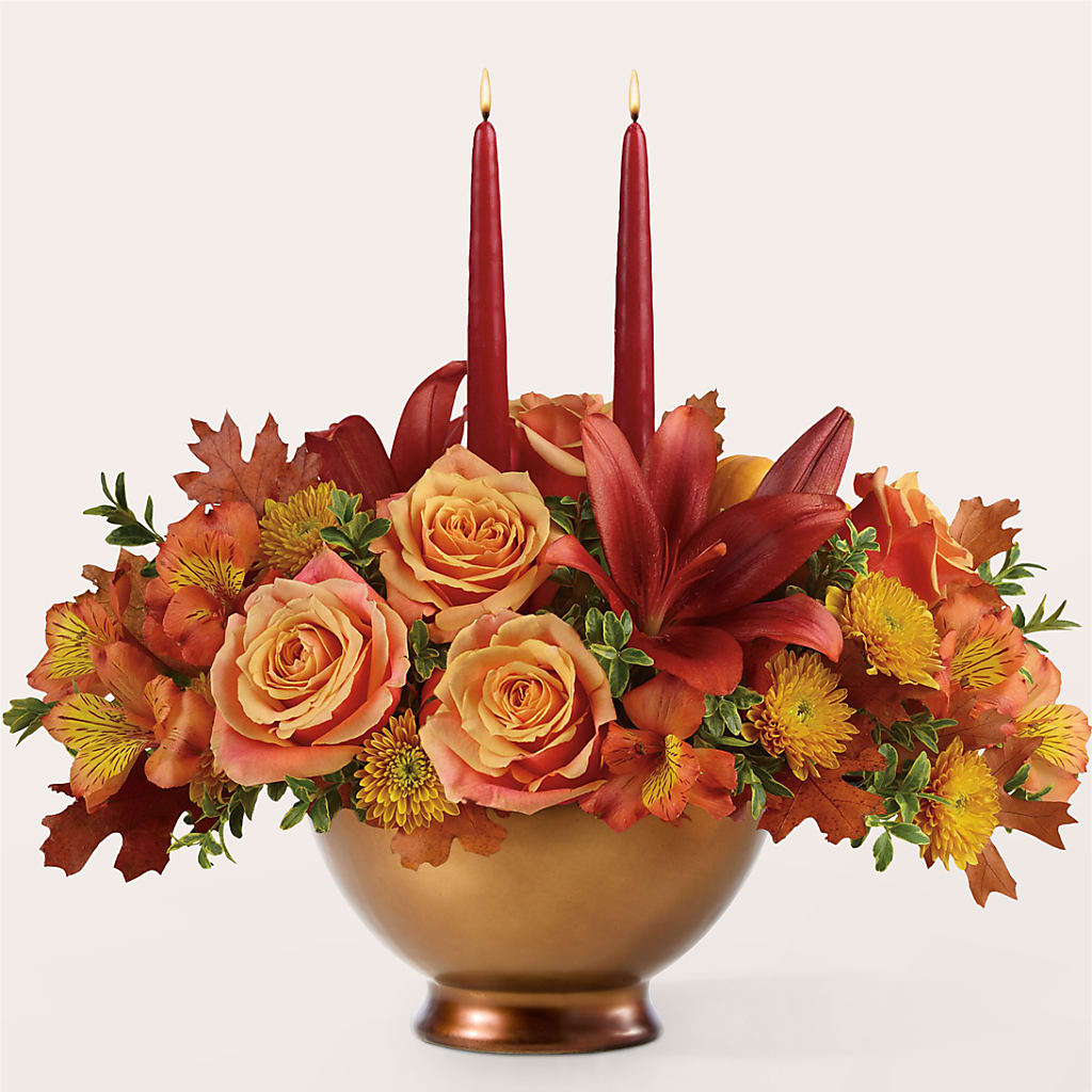 Harvest Table Centerpiece –  Brown Pleasance Florists Inc, Lakewood OH