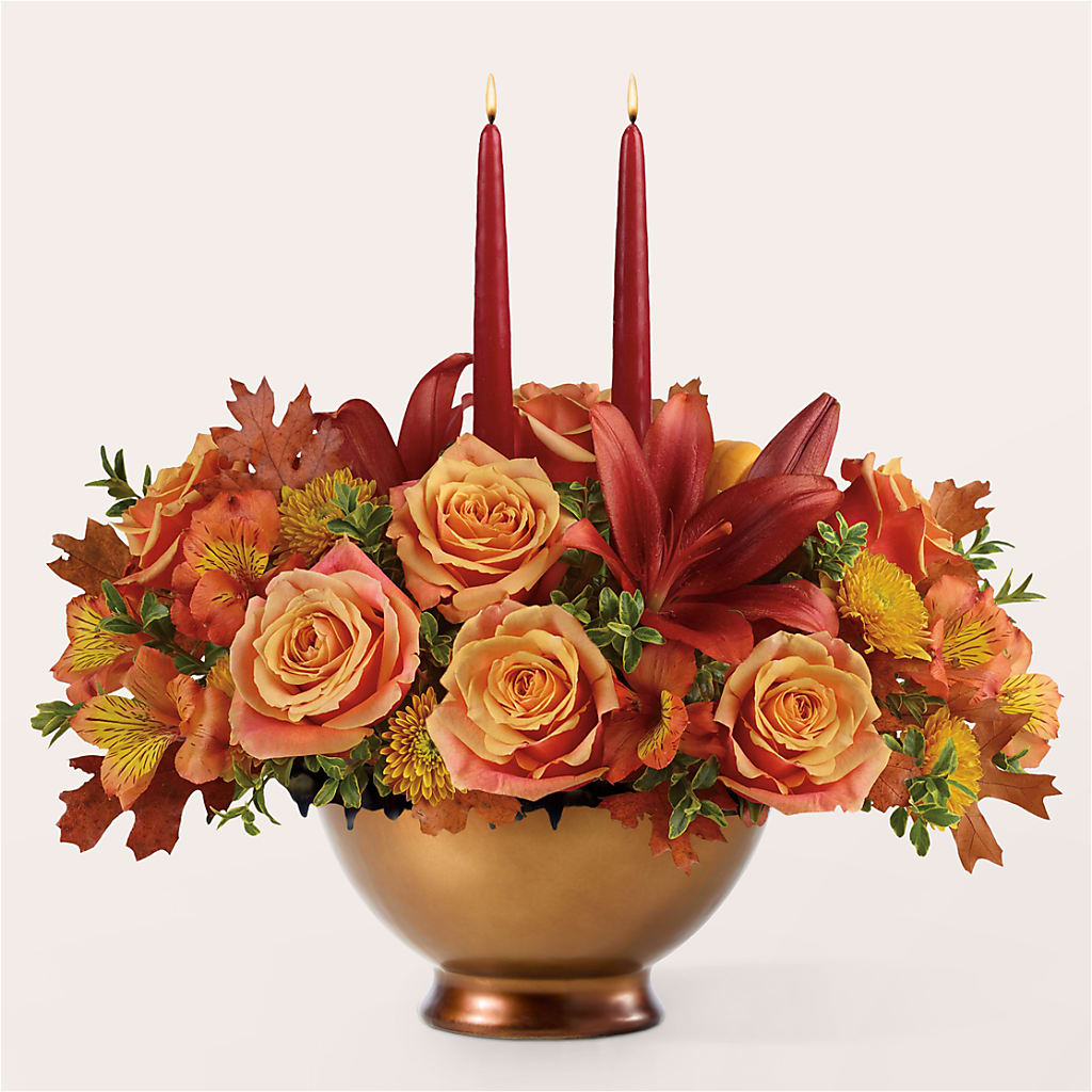 Harvest Table Centerpiece –  Brown Pleasance Florists Inc, Lakewood OH