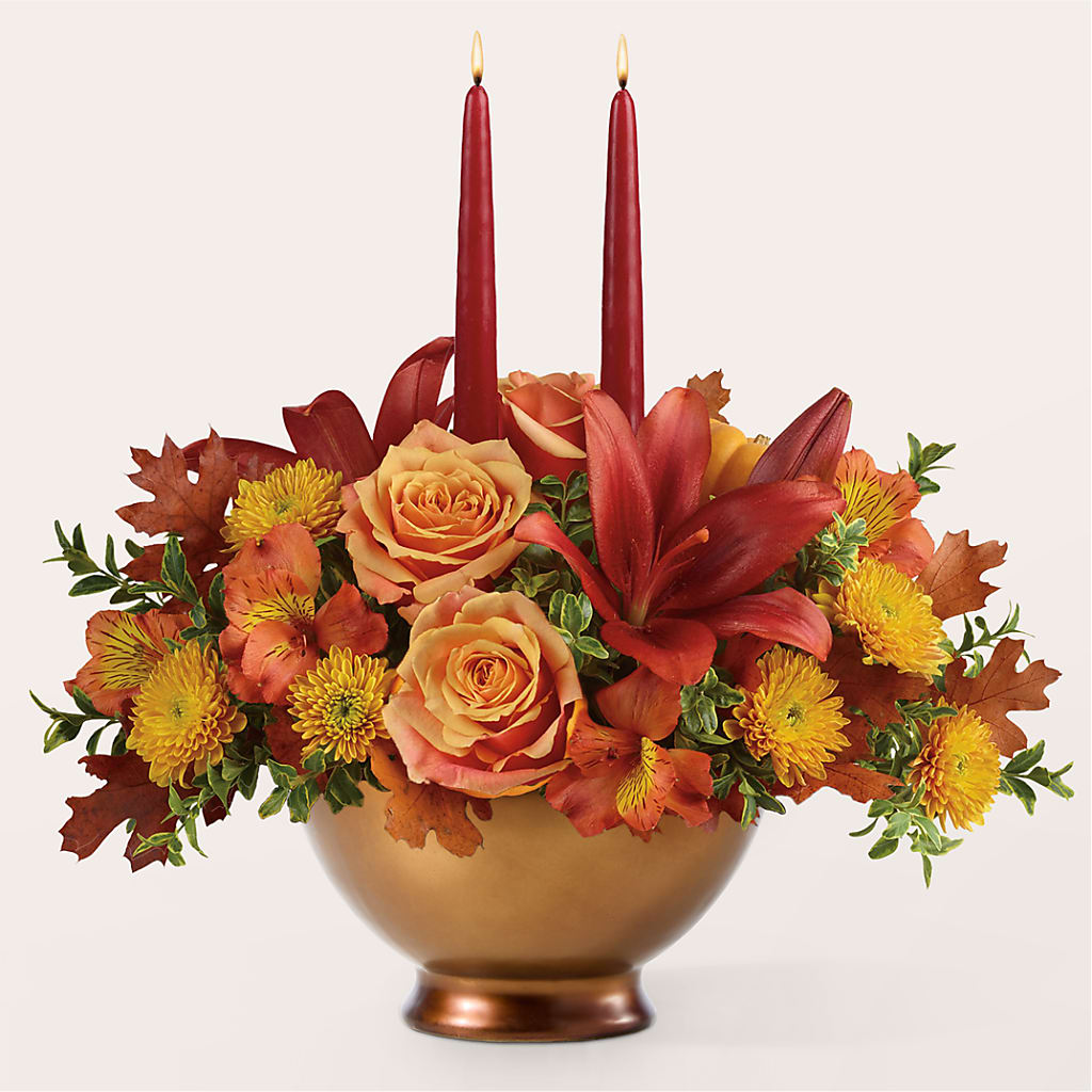 Harvest Table Centerpiece –  Brown Pleasance Florists Inc, Lakewood OH